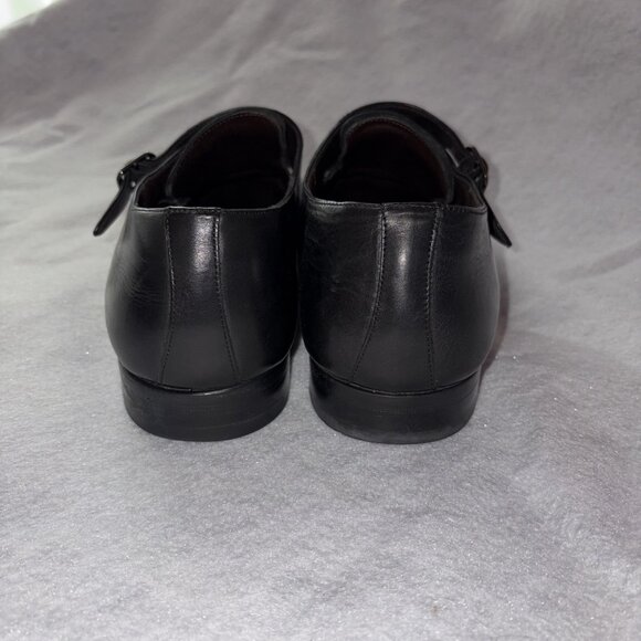 Mezlan Dress Shoes Mens 11.5 Black Leather Double Monk Strap Made in Spain - Picture 3 of 7